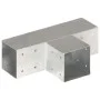 T post connectors 4 pcs galvanized metal 91x91 mm by , fence posts - Ref: Foro24-145472, Price: 70,25 €, Discount: %