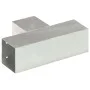 T post connectors 4 pcs galvanized metal 91x91 mm by , fence posts - Ref: Foro24-145472, Price: 70,25 €, Discount: %