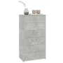 Aparador con 6 cajones contrachapada gris hormigón 50x34x96cm de vidaXL, Aparadores - Ref: Foro24-800670, Precio: 93,85 €, De...