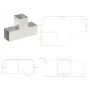 T post connectors 4 pcs galvanized metal 91x91 mm by , fence posts - Ref: Foro24-145472, Price: 70,25 €, Discount: %