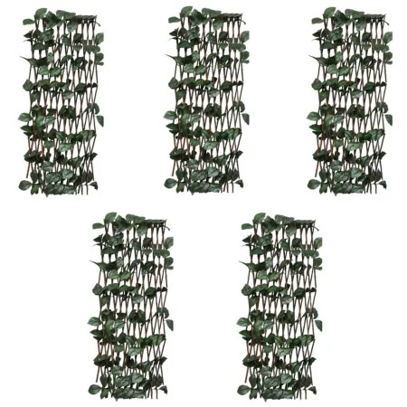 Willow trellis fences 5 pcs artificial leaves 180x60 cm by , fence panels - Ref: Foro24-147752, Price: 45,60 €, Discount: %