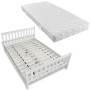 Cama con colchón de madera de pino maciza 140x200 cm de , Camas y somieres - Ref: Foro24-271808, Precio: 629,62 €, Descuento: %