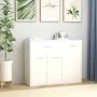 Aparador de madera contrachapada blanco 88x30x70 cm de vidaXL, Aparadores - Ref: Foro24-800675, Precio: 83,83 €, Descuento: %