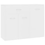 Aparador de madera contrachapada blanco 88x30x70 cm de vidaXL, Aparadores - Ref: Foro24-800675, Precio: 85,10 €, Descuento: %