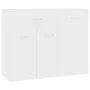 Aparador de madera contrachapada blanco 88x30x70 cm de vidaXL, Aparadores - Ref: Foro24-800675, Precio: 83,83 €, Descuento: %