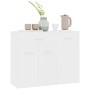 Aparador de madera contrachapada blanco 88x30x70 cm de vidaXL, Aparadores - Ref: Foro24-800675, Precio: 85,10 €, Descuento: %