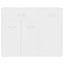 Aparador de madera contrachapada blanco 88x30x70 cm de vidaXL, Aparadores - Ref: Foro24-800675, Precio: 85,10 €, Descuento: %