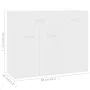Aparador de madera contrachapada blanco 88x30x70 cm de vidaXL, Aparadores - Ref: Foro24-800675, Precio: 83,83 €, Descuento: %