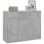 Aparador de madera contrachapada gris hormigón 88x30x70 cm de vidaXL, Aparadores - Ref: Foro24-800679, Precio: 80,47 €, Descu...
