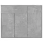 Concrete gray plywood sideboard 88x30x70 cm by vidaXL, Sideboards - Ref: Foro24-800679, Price: 79,18 €, Discount: %