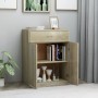 Aparador de madera contrachapada color roble Sonoma 60x30x75 cm de vidaXL, Aparadores - Ref: Foro24-800714, Precio: 61,75 €, ...