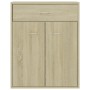Aparador de madera contrachapada color roble Sonoma 60x30x75 cm de vidaXL, Aparadores - Ref: Foro24-800714, Precio: 61,75 €, ...