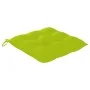 Sillas de jardín 2 uds madera de teca y cojines verde brillante de , Sillas de jardín - Ref: Foro24-3062756, Precio: 298,62 €...