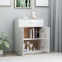 Aparador de madera contrachapada blanco brillante 60x30x75 cm de vidaXL, Aparadores - Ref: Foro24-800717, Precio: 87,76 €, De...