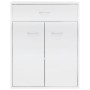 Aparador de madera contrachapada blanco brillante 60x30x75 cm de vidaXL, Aparadores - Ref: Foro24-800717, Precio: 87,76 €, De...