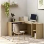 Escritorio forma de L madera contrachapada roble 120x140x75 cm de vidaXL, Escritorios - Ref: Foro24-800750, Precio: 124,62 €,...