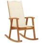 Silla mecedora con cojines madera maciza de acacia de , Sillas de jardín - Ref: Foro24-3064181, Precio: 208,24 €, Descuento: %