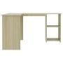 Escritorio forma de L madera contrachapada roble 120x140x75 cm de vidaXL, Escritorios - Ref: Foro24-800750, Precio: 124,62 €,...