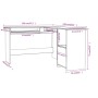 Escritorio forma de L madera contrachapada roble 120x140x75 cm de vidaXL, Escritorios - Ref: Foro24-800750, Precio: 126,81 €,...