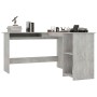 Escritorio forma de L contrachapada gris hormigón 120x140x75 cm de vidaXL, Escritorios - Ref: Foro24-800751, Precio: 111,57 €...
