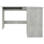 Escritorio forma de L contrachapada gris hormigón 120x140x75 cm de vidaXL, Escritorios - Ref: Foro24-800751, Precio: 111,57 €...