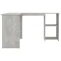 L-förmiger Schreibtisch Sperrholz grauer Beton 120x140x75 cm von vidaXL, Schreibtische - Ref: Foro24-800751, Preis: 103,70 €,...