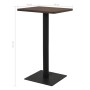 Mesa de bistró ceniza oscuro 70x70x107 cm en Mesas de comedor | Comprar online en Foru.es