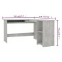 L-förmiger Schreibtisch Sperrholz grauer Beton 120x140x75 cm von vidaXL, Schreibtische - Ref: Foro24-800751, Preis: 103,70 €,...