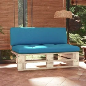 Central sofa made of pallets for impregnated pine wood garden by , Modular outdoor sofas - Ref: Foro24-3066533, Price: 112,06...