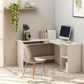 L-förmiger Schreibtisch Sperrholz weiß 120x140x75 cm von vidaXL, Schreibtische - Ref: Foro24-800747, Preis: 121,67 €, Rabatt: %