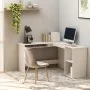 Escritorio forma de L madera contrachapada blanco 120x140x75 cm de vidaXL, Escritorios - Ref: Foro24-800747, Precio: 121,67 €...