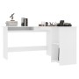Escritorio forma de L madera contrachapada blanco 120x140x75 cm de vidaXL, Escritorios - Ref: Foro24-800747, Precio: 123,43 €...