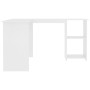 Escritorio forma de L madera contrachapada blanco 120x140x75 cm de vidaXL, Escritorios - Ref: Foro24-800747, Precio: 123,43 €...