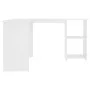 Escritorio forma de L madera contrachapada blanco 120x140x75 cm de vidaXL, Escritorios - Ref: Foro24-800747, Precio: 121,67 €...