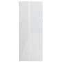Aparador de madera contrachapada blanco brillante 88x30x70 cm de vidaXL, Aparadores - Ref: Foro24-800681, Precio: 108,72 €, D...