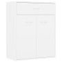 Aparador de madera contrachapada blanco 60x30x75 cm de vidaXL, Aparadores - Ref: Foro24-800711, Precio: 76,54 €, Descuento: %