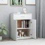 Aparador de madera contrachapada blanco 60x30x75 cm de vidaXL, Aparadores - Ref: Foro24-800711, Precio: 76,54 €, Descuento: %