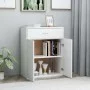 Aparador de madera contrachapada blanco 60x30x75 cm de vidaXL, Aparadores - Ref: Foro24-800711, Precio: 75,31 €, Descuento: %