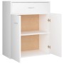 Aparador de madera contrachapada blanco 60x30x75 cm de vidaXL, Aparadores - Ref: Foro24-800711, Precio: 76,54 €, Descuento: %