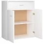 Aparador de madera contrachapada blanco 60x30x75 cm de vidaXL, Aparadores - Ref: Foro24-800711, Precio: 75,31 €, Descuento: %