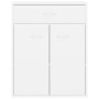 Aparador de madera contrachapada blanco 60x30x75 cm de vidaXL, Aparadores - Ref: Foro24-800711, Precio: 76,54 €, Descuento: %