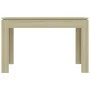 Mesa de comedor madera contrachapada roble Sonoma 120x60x76cm de vidaXL, Mesas de cocina y de comedor - Ref: Foro24-800759, P...