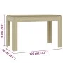 Mesa de comedor madera contrachapada roble Sonoma 120x60x76cm de vidaXL, Mesas de cocina y de comedor - Ref: Foro24-800759, P...