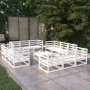 Set de salón de jardín de 13 pzas blanco madera maciza de pino de , Conjuntos de jardín - Ref: Foro24-3075295, Precio: 779,43...