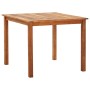 Set de comedor 5 pzas ratán sintético madera maciza acacia gris de vidaXL, Conjuntos de jardín - Ref: Foro24-46000, Precio: 3...