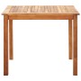 Set de comedor 5 pzas ratán sintético madera maciza acacia gris de vidaXL, Conjuntos de jardín - Ref: Foro24-46000, Precio: 3...