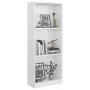 Estantería de 3 niveles madera blanco brillo 40x24x109 cm de vidaXL, Librerías y estanterías - Ref: Foro24-800834, Precio: 34...