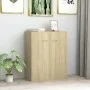 Aparador de madera contrachapada color roble Sonoma 60x30x75 cm de vidaXL, Aparadores - Ref: Foro24-800732, Precio: 57,50 €, ...