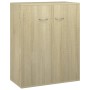 Aparador de madera contrachapada color roble Sonoma 60x30x75 cm de vidaXL, Aparadores - Ref: Foro24-800732, Precio: 58,58 €, ...