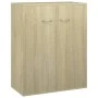 Aparador de madera contrachapada color roble Sonoma 60x30x75 cm de vidaXL, Aparadores - Ref: Foro24-800732, Precio: 57,50 €, ...